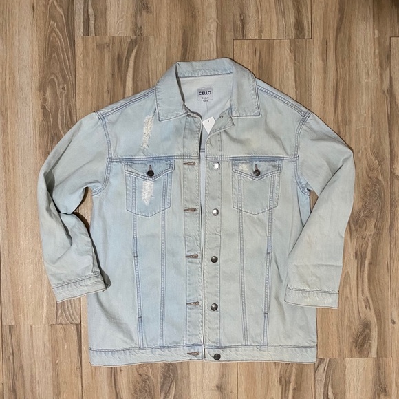 Denim Boyfriend Jacket - Picture 1 of 5